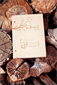 Wooden wedding guestbook ideas. Captured By: Stephanie Sunderland Photography ---> www.weddingchicks...