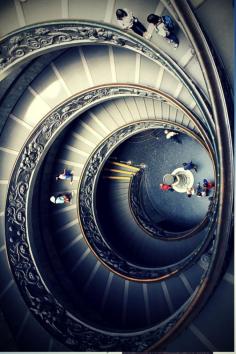 Spiral staircase in the Vatican Museums