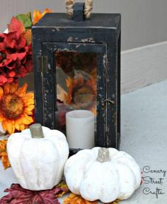 Inexpensive paper mache pumpkins can be painted any color to match your decor!  They're the perfect project for a fall craft party or even a kids craft!