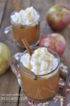 This is not your ordinary spiced apple cider - check out the secret ingredient.  One of my most requested recipes by kids and adults!