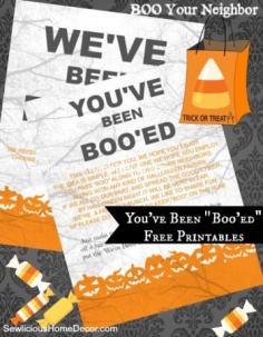 BOO Your Neighbor Instructions + Free Printables