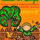 Get your students stretching their creative thinking muscles with these 11 fall  themed printables. Tasks students will complete include ELA skills...