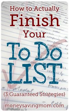 Do you struggle to finish your to-do list? Do you feel like you always have way more to do than you have time to accomplish? This post will give you three strategies you can implement today to start getting more done!