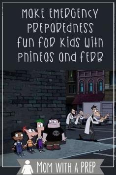 Mom with a PREP | Make introducing your kids to emergency preparedness fun with Phineas & Ferb's Night of the Living Pharmacist.