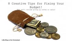 8 Creative Tips for Fixing Your Budget