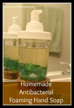 Homemade Antibacterial Foaming Hand Soap - Keeper of the Home