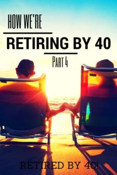 
                        
                            Don't think you can't retire by 40 - or even early?  I'm breaking down the nitty-gritty, dirty details of how we're spending less, learning to earn more money, and saving, saving saving!  www.retiredby40bl...
                        
                    