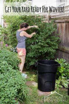 Get Your Yard Ready For Winter! Tips and tricks to get your lawn and garden ready for the cold weather!