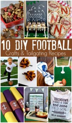 DIY Football Crafts & Tailgating Recipes