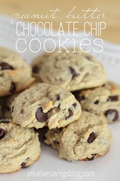 These Peanut Butter Chocolate Chip Cookies are super easy to make and guaranteed to become your go-to snack for school lunches or late night cravings. They`re so addicting you won`t be able to stop at just one!