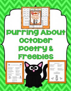 LMN Tree: Purring About October Poems and Freebies