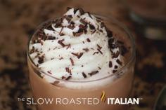 Frozen Hot Chocolate From theslowroastedita... #recipe #dessert #chocolate