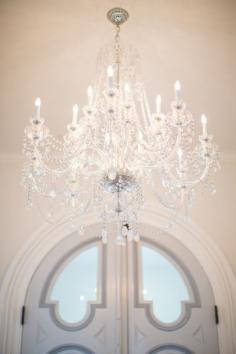 Crystal chandelier: www.stylemepretty... | Photography: Katherine Miller Jones -http://www.katherinemilesjones.com/
