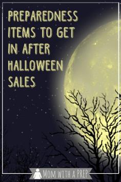 
                        
                            What can you stock up on in the after halloween clearance sales to help your family be more PREPared?  #prepare4life
                        
                    