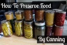 How to preserve food by canning - Podcast