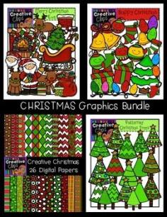 This bundle has four of my most popular Christmas sets! Grab this bundle and save over $2.00 just for buying them all together instead of individually. $