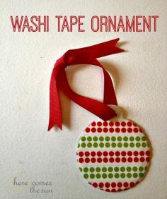 
                    
                        Washi Tape Christmas Ornament Craft
                    
                