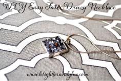 DIY Easy Faux Druzy Necklace #DIY #necklace #druzy #easy #make www.letsglitteran...