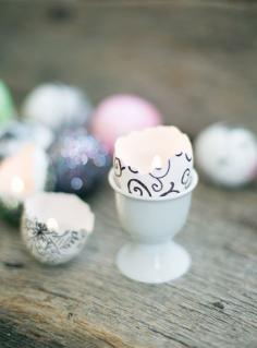 DIY: Eggshel candles