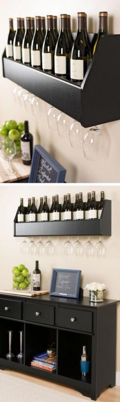 Prepac Floating Wine Rack //