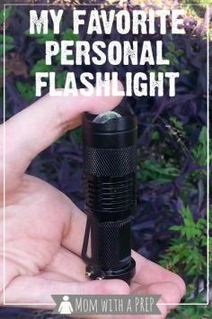 
                    
                        Mom with a PREP | My absolute, most favorite personal flashlight ever...and the price will amaze you!  The Cree Mini LED flashlight - perfect for your bug out bags and EDC
                    
                