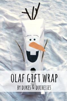 
                        
                            simple Olaf gift wrap
                        
                    