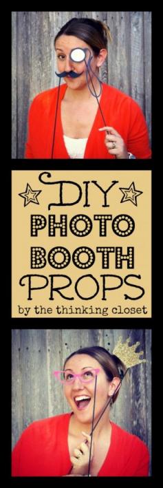 DIY Photo Booth Props | Who doesn't love a photo booth? Make your own with these free silhouette cut files and step-by-step tutorial!