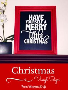 
                    
                        DIY Chalkboard Christmas Sign and Giveaway — Weekend Craft
                    
                