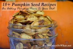 
                        
                            The best pumpkin seed recipes on the internet--sweet, spicy and salty. These recipes include tips and tricks for roasting homemade pumpkin seeds.
                        
                    