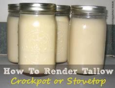 
                    
                        Two Ways To Render Tallow: Crockpot or Stovetop
                    
                
