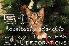 51 Hopelessly Adorable DIY Christmas Decorations