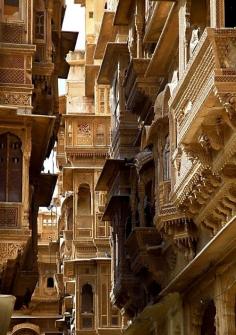 Havelis in Jaisalmer, Rajasthan, India