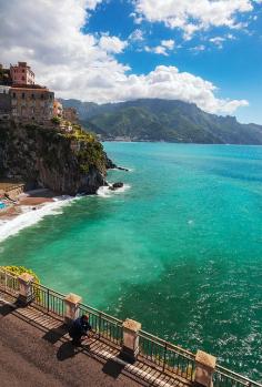 
                    
                        A view across the Amalfi Coast as seen from Atrani, Italy
                    
                