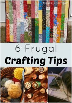 
                    
                        Maintain both your creative spirit and your budget with these 6 frugal crafting tips.
                    
                