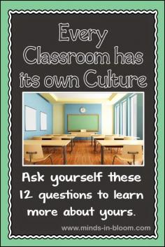 
                    
                        Every classroom has a culture. Some pieces may be intentional on your part, others, not so much. Use these 12 questions to learn more about yours.
                    
                