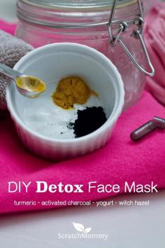
                    
                        Detoxify your skin, buff away dead skin cells and discover radiant skin- DIY Detox Face Mask Made With Charcoal, Turmeric, Witch Hazel & Whole Milk Yogurt.
                    
                