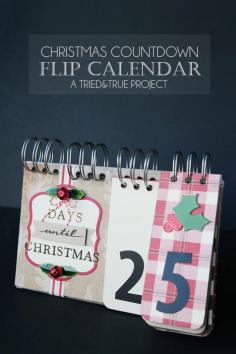 
                    
                        Countdown to Christmas with this easy-to-make flip calendar! Customize it to fit any decor and personality!
                    
                