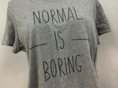 
                    
                        Normal is Boring Tri-Blend Crew Shirt, Normal is Boring, T-Shirt, Shirt, Gray
                    
                