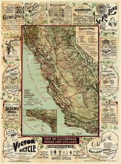 
                    
                        Vintage California bike map
                    
                