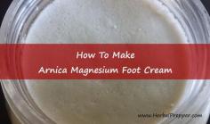 
                    
                        Arnica Magnesium Foot Cream is a convenient, quick way to supplement with magnesium. Magnesium is a mineral in which most Americans are deficient. It is required for over 300 processes in the human body. Transdermal magnesium is both an economical
                    
                