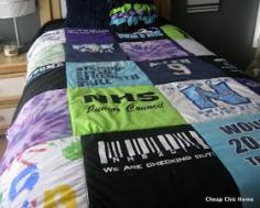 
                    
                        Cheap Chic Home: T-Shirt Quilt Completed!
                    
                