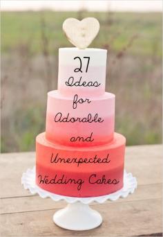 
                    
                        27 Ideas For Adorable And Unexpected Wedding Cakes
                    
                