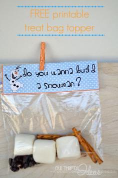 
                    
                        Love these free printable "do you wanna build a snowman?" bag toppers and treat ideas! Super fun for a family movie night!
                    
                
