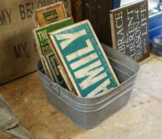 
                    
                        Best tutorial on how to make distressed wood signs.  . Print Shop 23 Deluxe for fonts etc.
                    
                