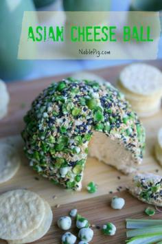 
                    
                        Asian Cheese Ball from NoblePig.com. Perfect appetizer for the holidays, Christmas and New Year's Eve.
                    
                