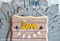 
                    
                        DIY Rustic Love Bunting Sign #DIY #handmade #craft #craftblog #rustic #love #yellow #bunting #canvas #sign #wallart #woodplank www.letsglitteran...
                    
                