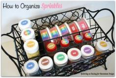 
                    
                        Tips for Organizing Sprinkles plus free printables from yesterdayontuesda... #organizing
                    
                