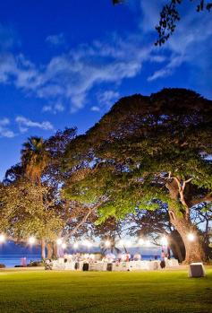 
                    
                        The Olowalu Plantation House in Hawaii is a tropical estate on the beach with a waterfront lawn for pictures | Brides.com
                    
                