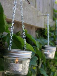 
                    
                        With just a couple hardware-store staples and some inexpensive mini mason jars, you can whip up a slew of charming candle holders to surround your space.
                    
                