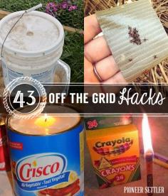 
                    
                        Off the grid hacks, tips and ideas for all preppers. | pioneersettler.co...
                    
                